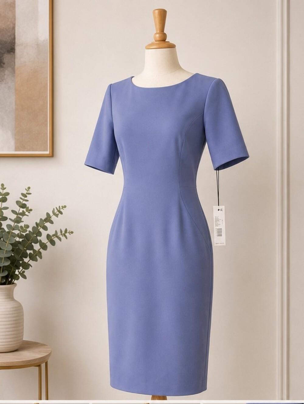 Antonio Melani Sutherland Sheath Dress NWT Size 4 Riviera Blue Career Office